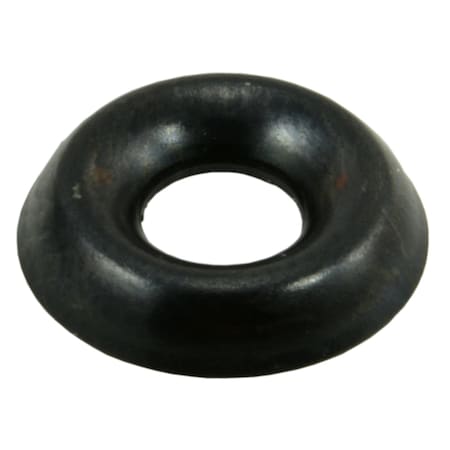 Midwest Fastener Countersunk Washer, Fits Bolt Size #6 , Steel Black Oxide Finish, 50 PK 36322